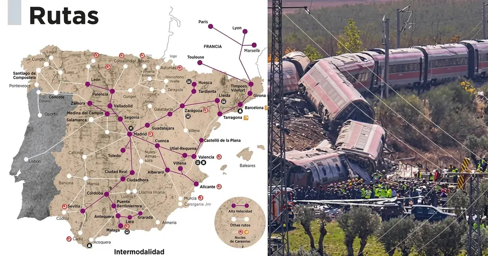 Renfe habilitó cambios y anulaciones gratuitos para los viajeros afectados por la suspensión del servicio./Especial