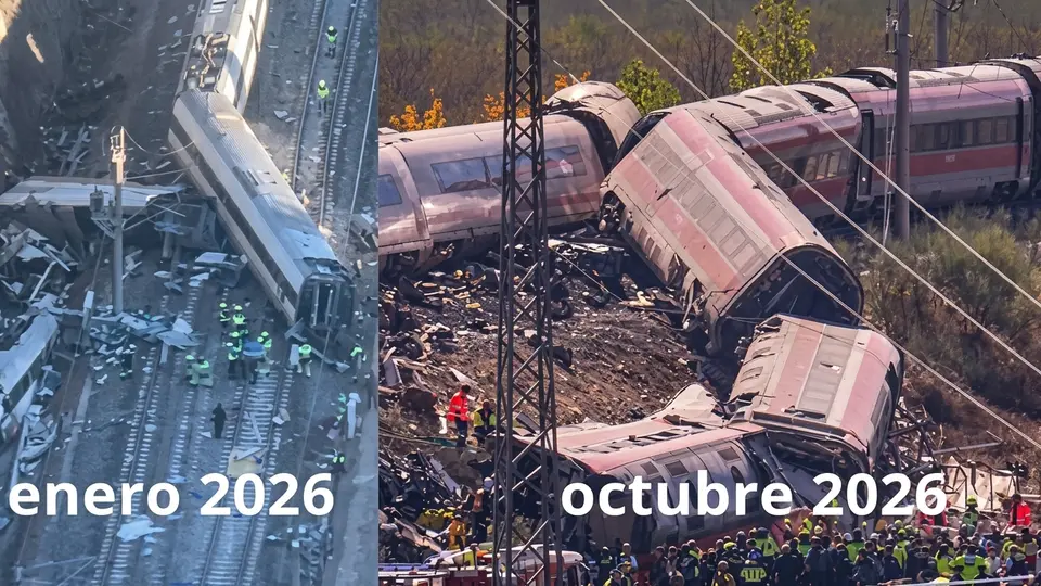 Tras reciente choque de trenes en España, recuerdan la tragedia de Adamuz que dejó 46 muertos en 2026