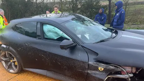 Randal Kolo Muani sufrió fuerte accidente en su Ferrari antes partido de Champions del Tottenham