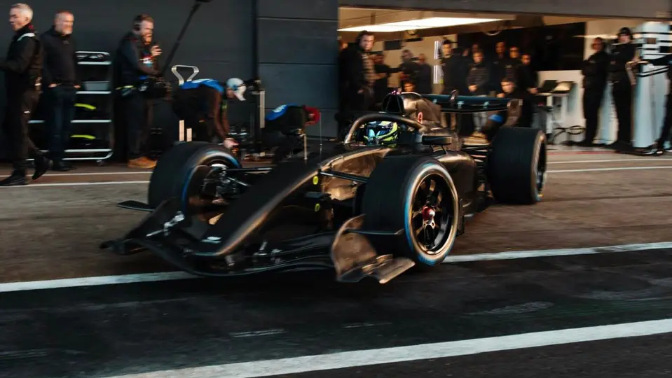 Checo Pérez, en el Cadillac de práctica | @Cadillac_F1