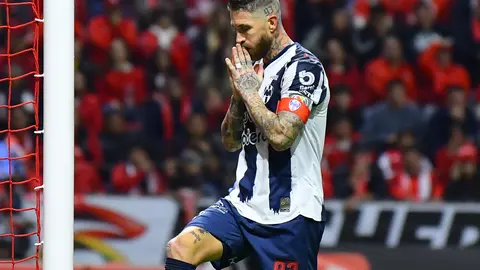 Sergio Ramos en lamento como jugador de Rayados de Monterrey | IMAGO 7