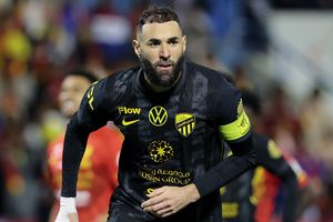 Benzema celebra un gol con Al-Ittihad | X: @ittihad_en