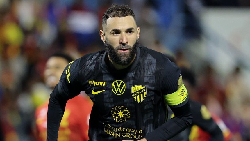 Benzema celebra un gol con Al-Ittihad | X: @ittihad_en