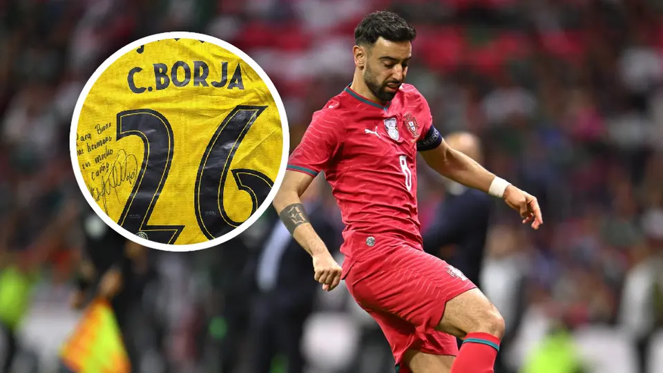¿Bomba al Nido? Bruno Fernandes 'presume' playera del América