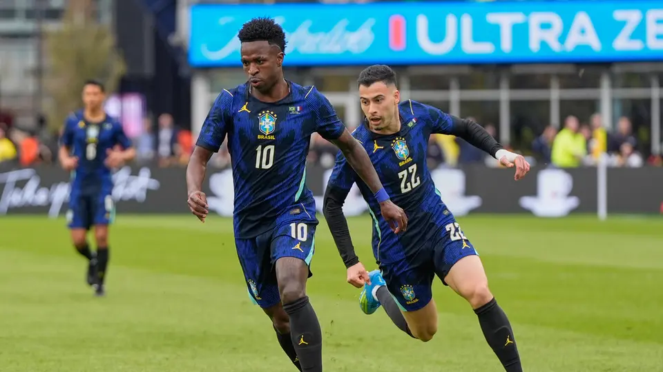 Vinicius con Brasil l AP