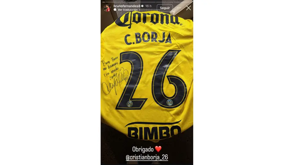 El regalo de Borja a Bruno Fernandes | Captura de pantalla