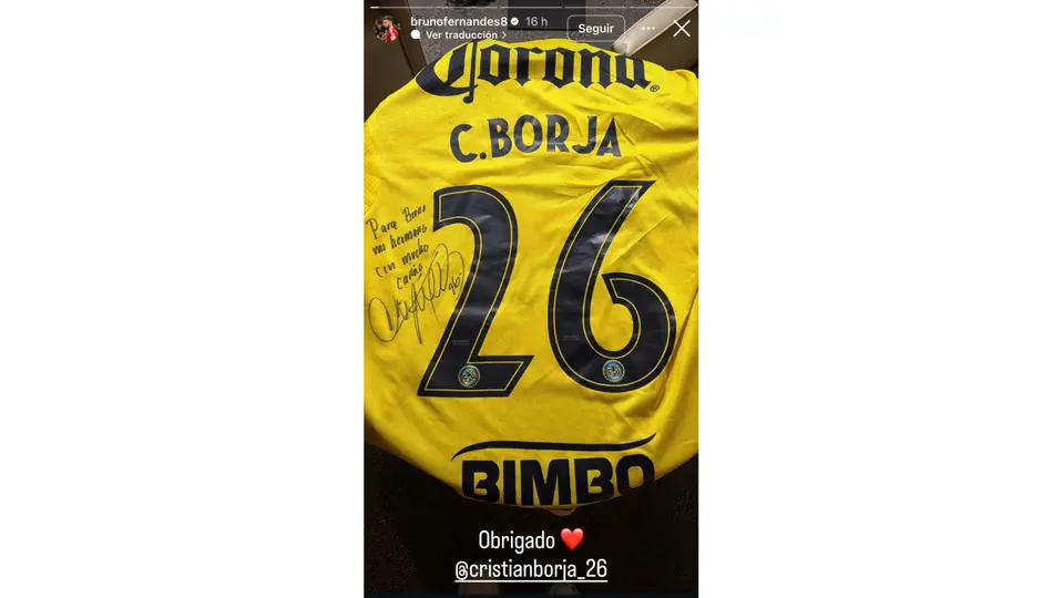 El regalo de Borja a Bruno Fernandes | Captura de pantalla