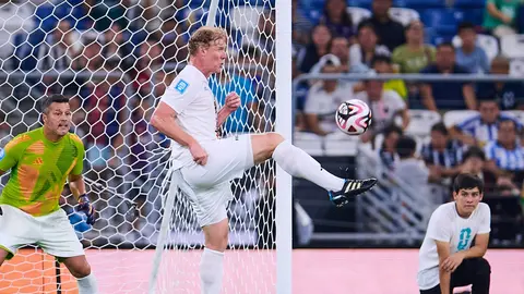 Alexi Lalas en un partido de leyendas México vs USA l MEXSPORT
