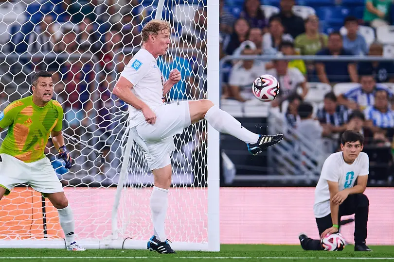 Alexi Lalas en un partido de leyendas México vs USA l MEXSPORT