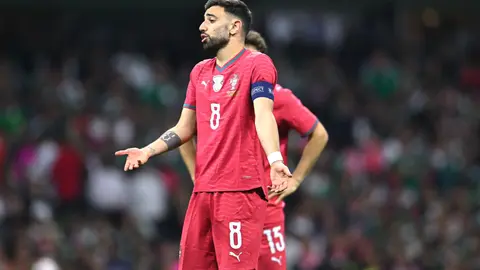 Bruno Fernandes, de Portugal, en duelo ante la Selección Mexicana | MEXSPORT