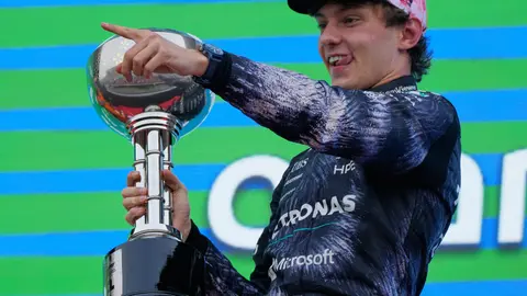 Kimi Antonelli, de Mercedes, ganó el GP de Japón | AP