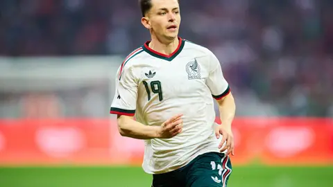 Álvaro Fidalgo, jugador de la Selección Mexicana, durante el partido ante Portugal | MEXSPORT