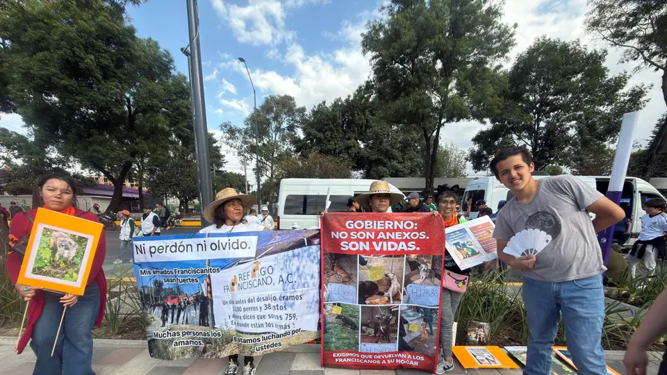 Protesta pacífica busca visibilizar la crisis de personas desaparecidas en México. / Gina Sánchez