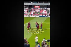 Abucheos a los futbolistas de Portugal en el Estadio Banorte