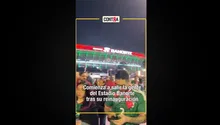 Así comienza a salir la afición mexicana del Estadio Banorte