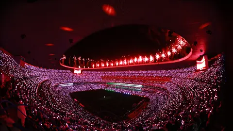 El show de luces en el Estadio Banorte en el juego de México vs Portugal | MEXSPORT