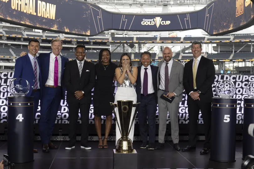 Alexi Lalas antes de la transmisión de la Final de Copa Oro l MEXSPORT