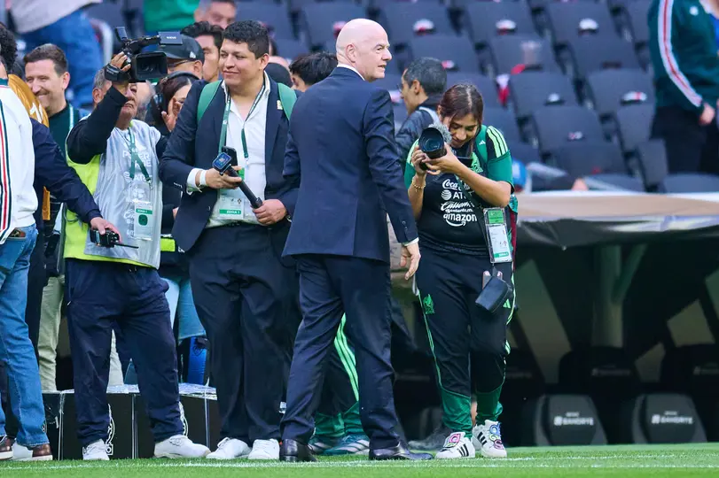 Gianni Infantino en la reinauguración del Estadio Banorte | MexSport