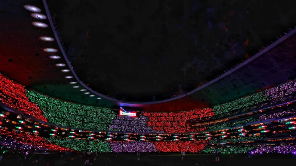 Show de luces en el medio tiempo México vs. Portugal en la reinauguración del Estadio Barnorte | Miguel Pontón @migueluk