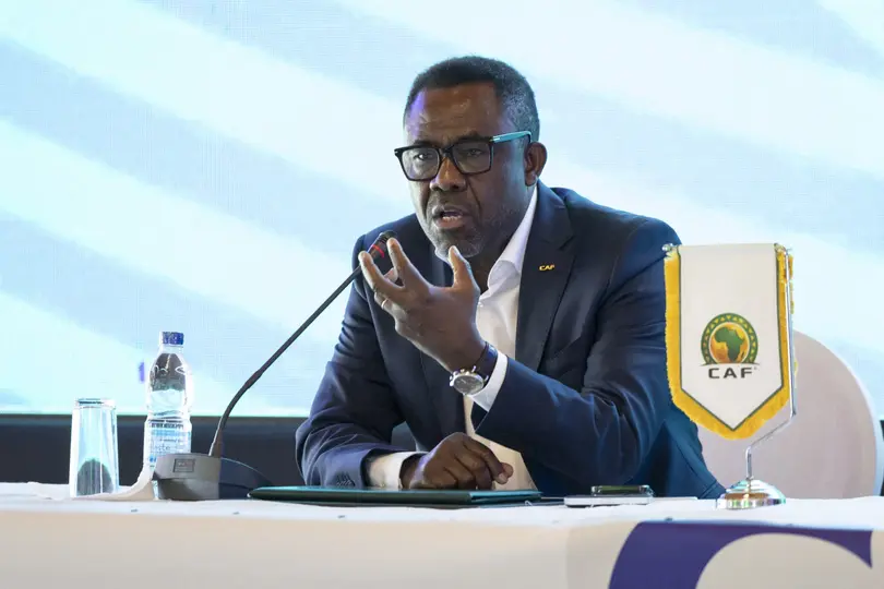 Véron Mosengo-Omba en un evento de la CAF l AFP