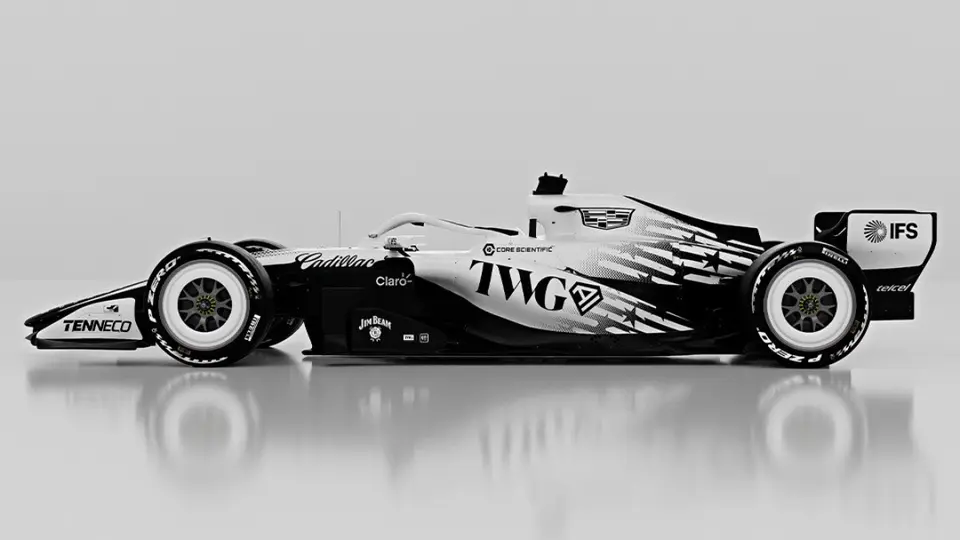 Detalle de la decoración del auto de Cadillac para el Gran Premio de Miami 2026 | X: @Cadillac_F1