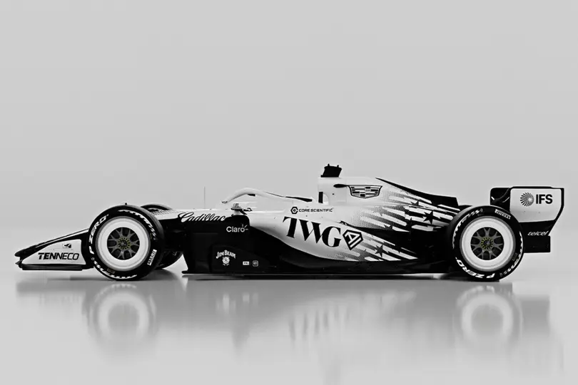 Detalle de la decoración del auto de Cadillac para el Gran Premio de Miami 2026 | X: @Cadillac_F1