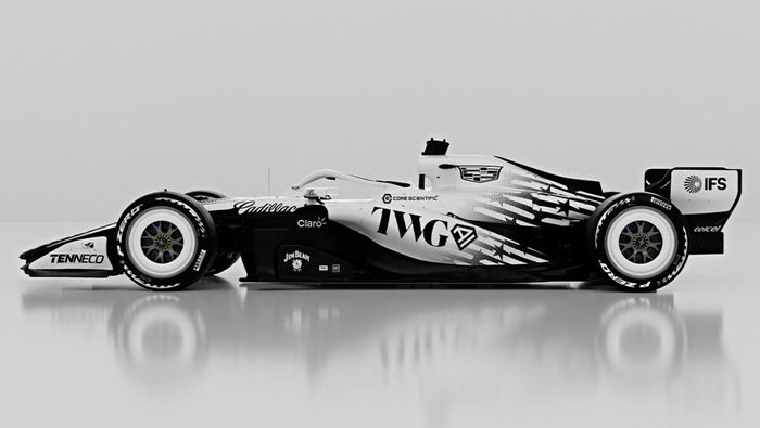 Detalle de la decoración del auto de Cadillac para el Gran Premio de Miami 2026 | X: @Cadillac_F1