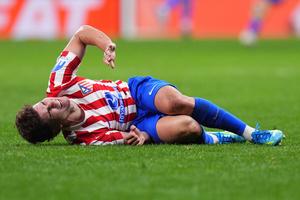 Julián Álvarez lesionado en el partido de Champions ante Arsenal | AP