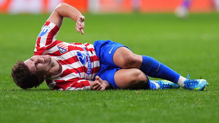 Julián Álvarez lesionado en el partido de Champions ante Arsenal | AP