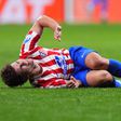 Julián Álvarez lesionado en el partido de Champions ante Arsenal | AP