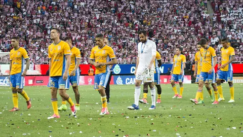 Jugadores de Tigres en lamento tras la Final del Clausura 2017 en la Liga MX | IMAGO 7