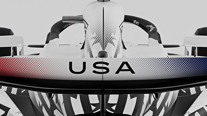 Detalle de la decoración del auto de Cadillac para el Gran Premio de Miami 2026 | X: @Cadillac_F1