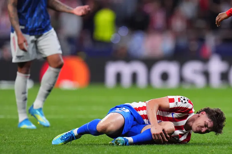 Julián Álvarez sufrió una lesión en el partido de Champions League | AP