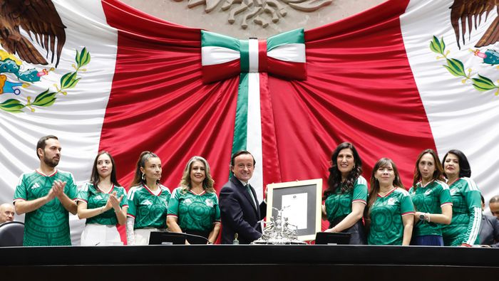 La Cámara de Diputados otorgó un reconocimiento a Mikel Arriola | FMF