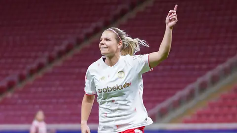 Eugénie Le Sommer en celebración con Toluca en el Clausura 2026 de la Liga MX Femenil | IMAGO 7