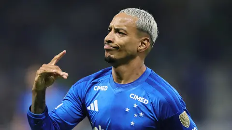 Matheus Pereira de Cruzeiro en celebración en la Copa Libertadores | AP