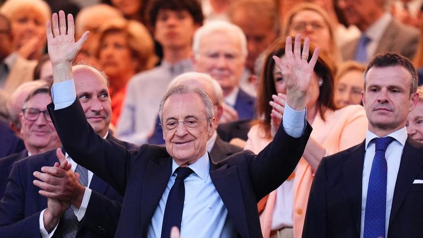 Florentino Pérez previo a un partido de Real Madrid en LaLiga | AP