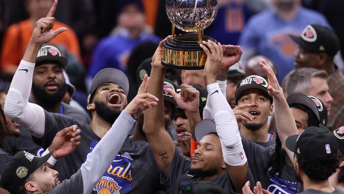 Los Knicks celebran en la Final de la Conferencia de Este de la NBA | AP