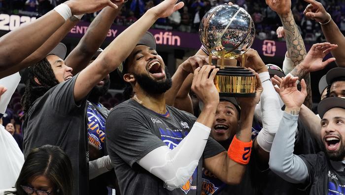Los Knicks celebran en la Final de la Conferencia de Este de la NBA | AP