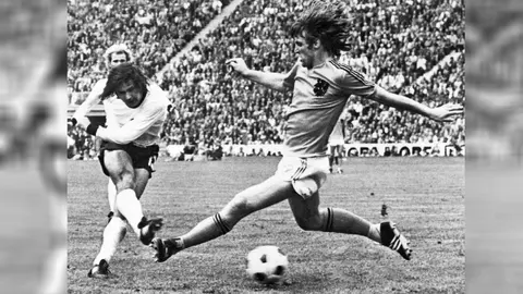 Gerd Müller anotó el gol del título en Alemania 1974 contra Países Bajos. l AFP