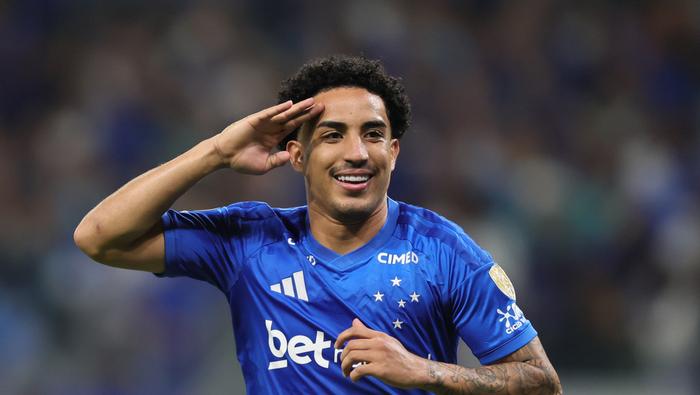 Christian de Cruzeiro en celebración en la Copa Libertadores | AP