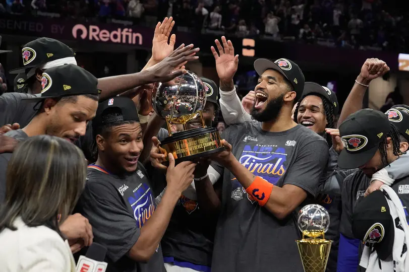 Los Knicks celebran en la Final de la Conferencia de Este de la NBA | AP