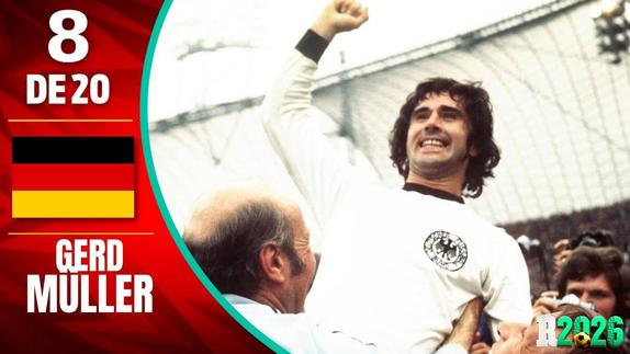 Gerd Müller, en el Mundial Alemania 1974. l AFP
