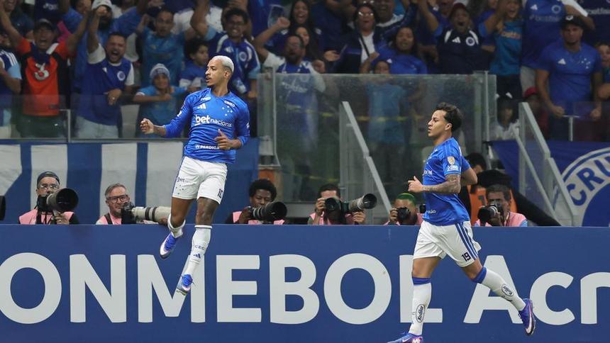 Jugadores de Cruzeiro en celebración en la Copa Libertadores | AP