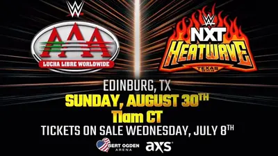 ¡Uno más! WWE anuncia NXT Heatwave en colaboración con AAA