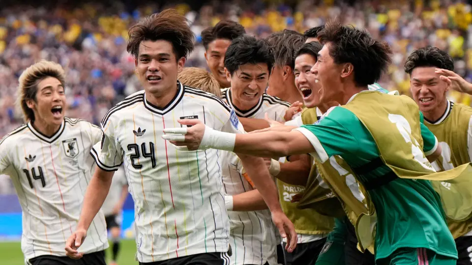 Kaishū Sano pone a soñar a todo Japón con su gol ante Brasil l AP