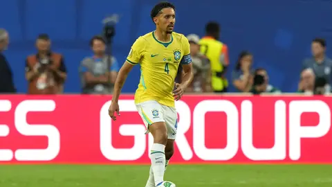 Marquinhos en el partido de Brasil vs Escocia | AP