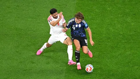 Nico Paz con la Selección de Argentina en el Mundial 2026 | AP