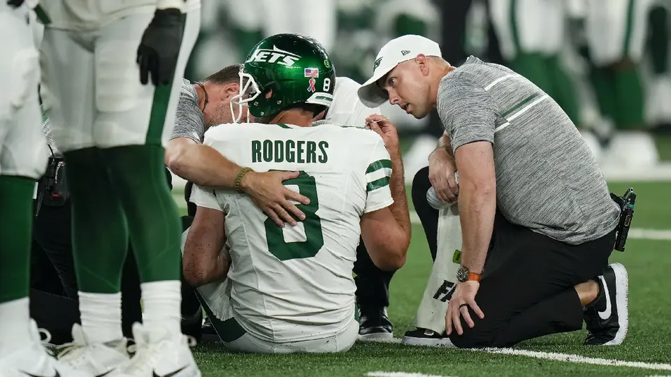 Aaron Rodgers, con los New York Jets | AP
