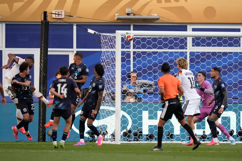El gol de Jonathan Tah ante Paraguay fue anulado por una falta previa | AP